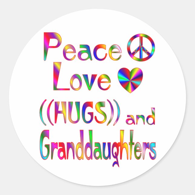 Sticker Rond Grandgirl Hugs (Devant)