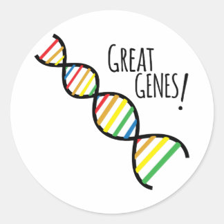 Sticker Rond Grands gènes