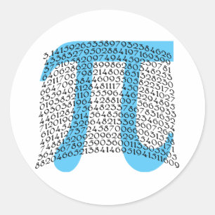 Sticker Rond Grands produits Pi