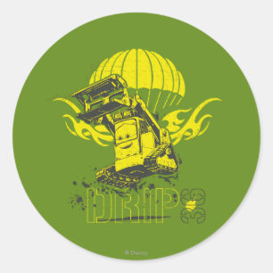 Sticker Rond Graphique de goutte