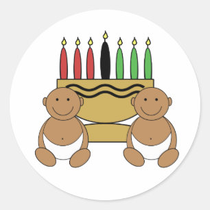 Sticker Rond Graphique de Kwanzaa