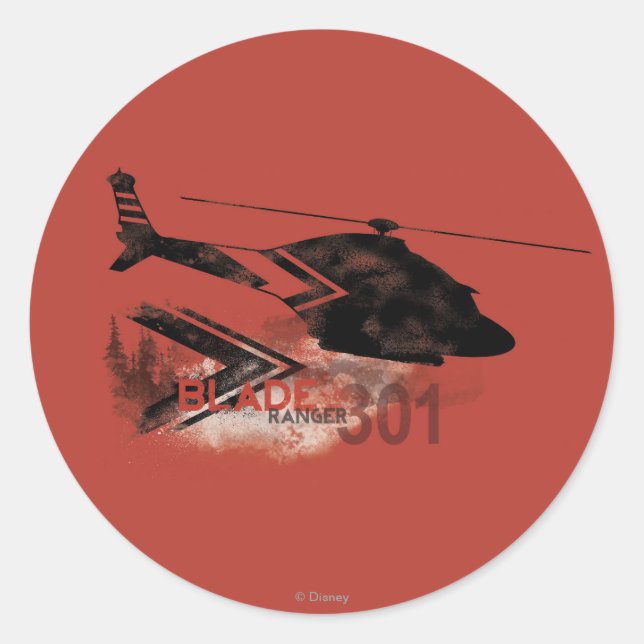 Sticker Rond Graphique de Ranger de lame (Devant)