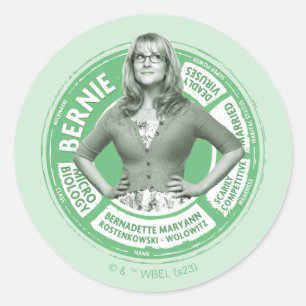 Sticker Rond Graphique Info Bernadette