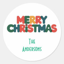 Gras Coloré Typographie moderne Noël