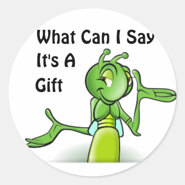 Sticker Rond Grasshopper (Devant)