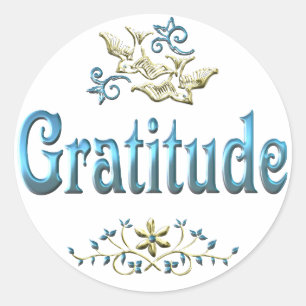 STICKER ROND GRATITUDE