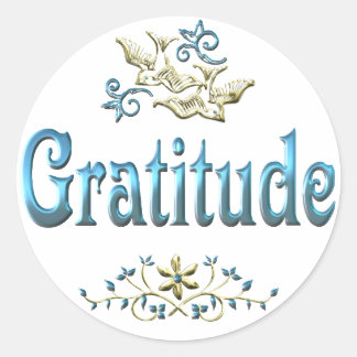 STICKER ROND GRATITUDE