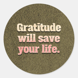 Sticker Rond Gratitude avec le pack d'autocollants Save your Li