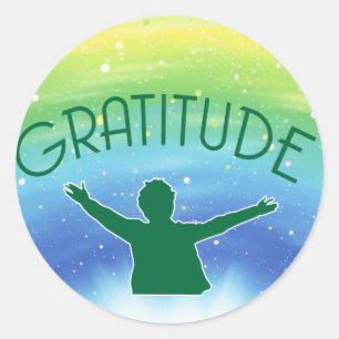 Sticker Rond Gratitude Inspiration