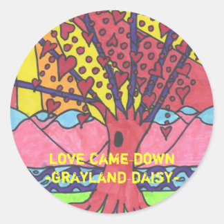 Sticker rond Grayland Daisy Tree of Love...