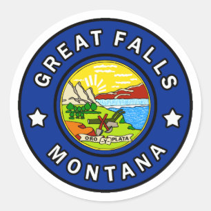 Sticker Rond Great Falls Montana
