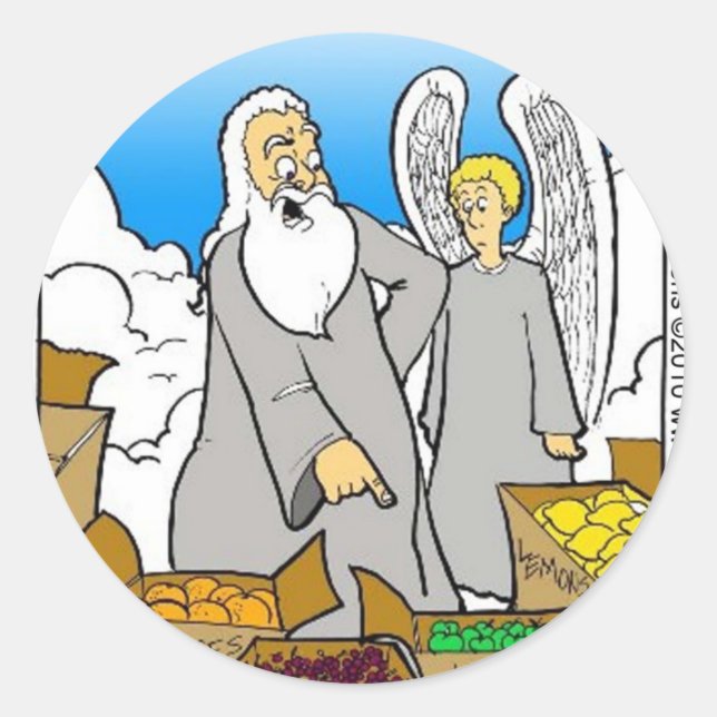 Sticker Rond Green Apples Funny Mugs Cartes Tee - shirts & Cade (Devant)