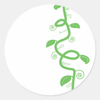 Sticker Rond Green et Beanstalk