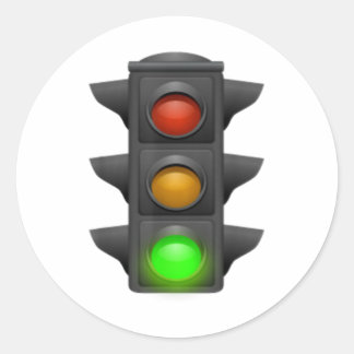 Sticker Rond Green light