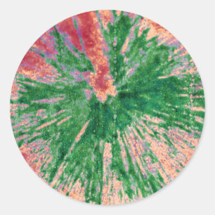 Sticker Rond Green on Red et Orange Painball