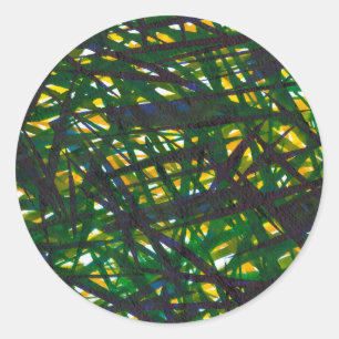 Sticker Rond Green Thicket II