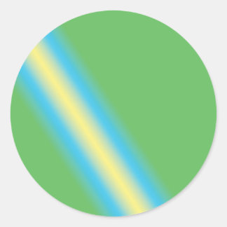 Sticker Rond Green With Yellow Pipe
