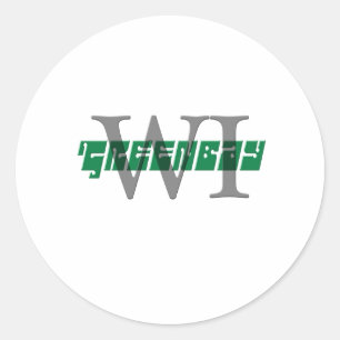 Sticker Rond greenbay wi