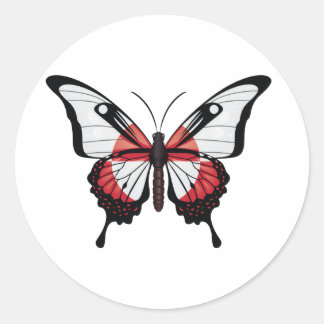 Sticker Rond Greenland Butterfly X3