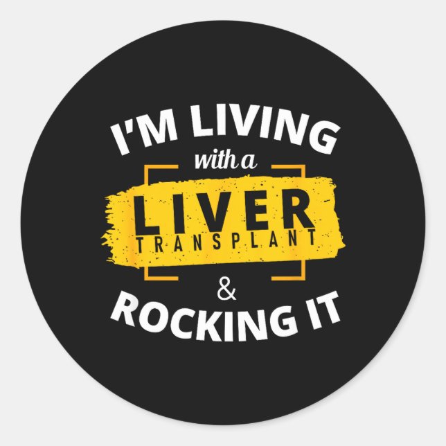 Sticker Rond Greffe du foie (Devant)