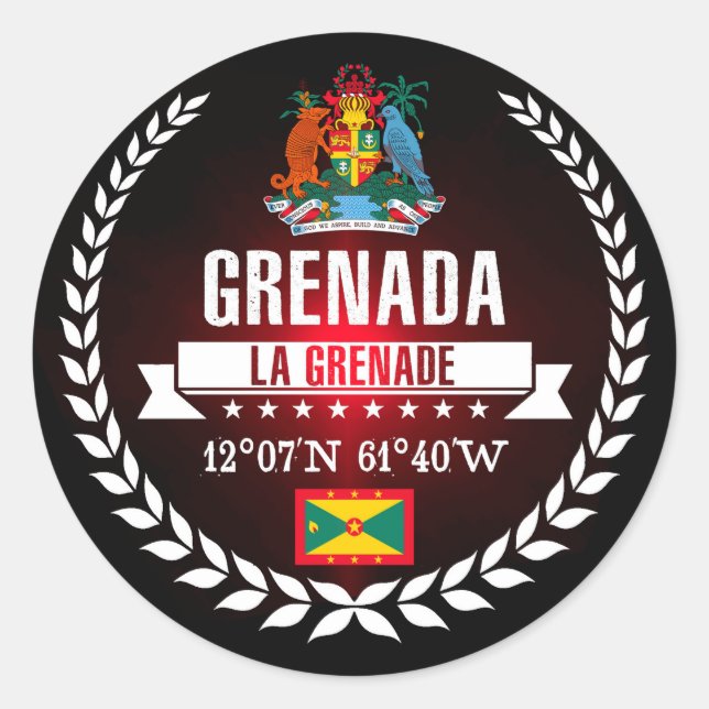 Sticker Rond Grenade (Devant)