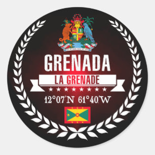 Sticker Rond Grenade