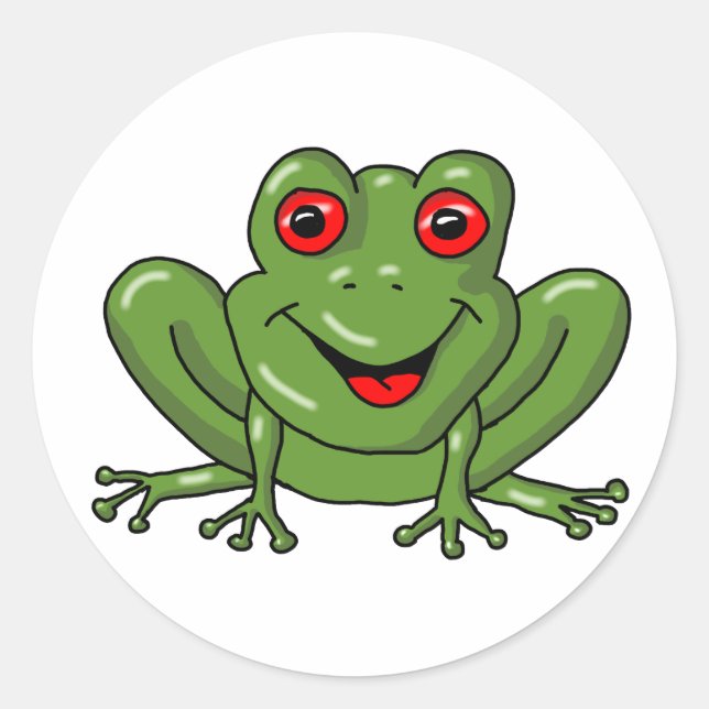 Sticker Rond grenouille (Devant)