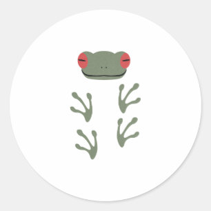 Sticker Rond Grenouille