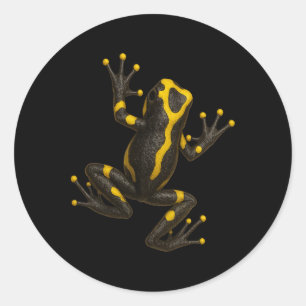 Sticker Rond Grenouille dart poison réaliste illusion d'escalad