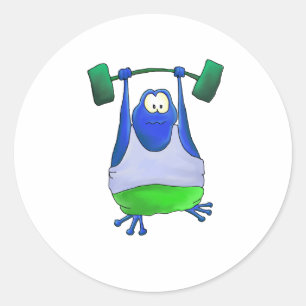 Sticker Rond Grenouille de levage