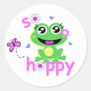 Sticker Rond grenouille tellement de houblon screen.ai