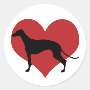 Sticker Rond Greyhound