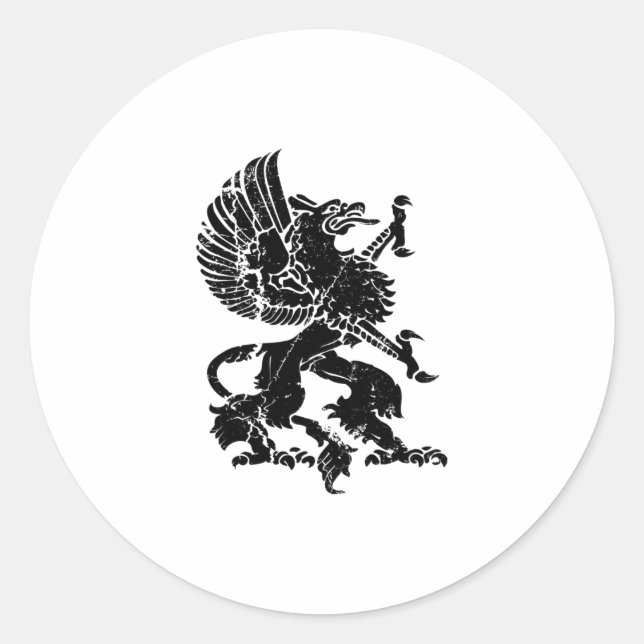 Sticker Rond Griffin (Devant)