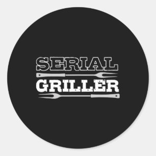 Sticker Rond Griller Serial Barbecue Pour Un Ventilateur De Rbe