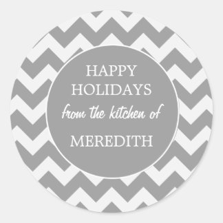 Sticker Rond Gris De La Cuisine De Cuisson