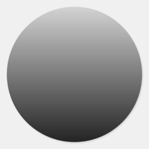 Sticker Rond Gris noir Gradient blanc