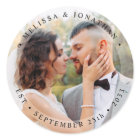 Groom de mariée moderne Mariage photo simple