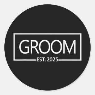 Sticker Rond Groom Est. 2025