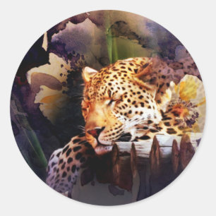 Sticker Rond Gros chat