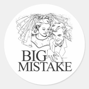 Sticker Rond Grosse erreur