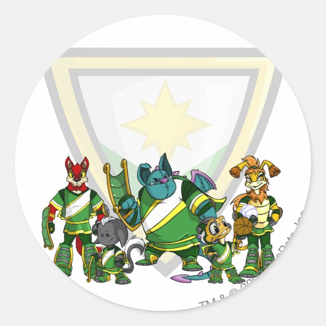 Sticker Rond Groupe Brightvale (Devant)