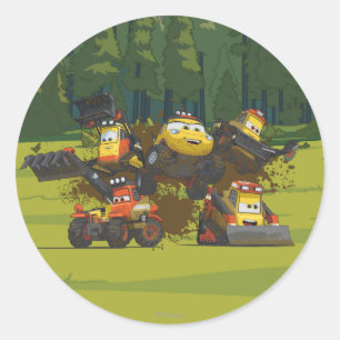 Sticker Rond Groupe de fumeuses