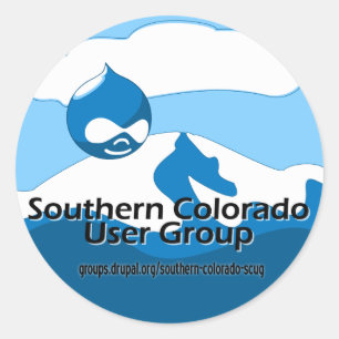 Sticker Rond Groupe d'utilisateurs du sud du Colorado