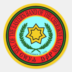Sticker Rond Groupe Est Du Phoque Cherokee
