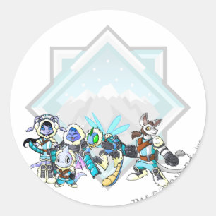 Sticker Rond Groupe Terror Mountain