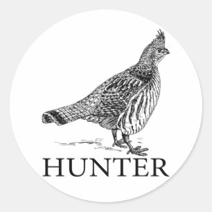 Sticker Rond Grouse Hunter