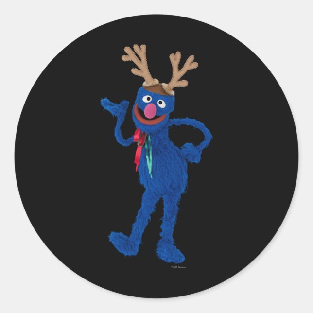 Sticker Rond Grover Gingerbread T Shirt  (Devant)