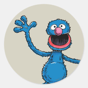 Sticker Rond Grover vintage