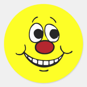 Sticker Rond Grumpey face effrayée