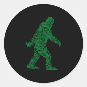 Sticker Rond Grunge Squatchin